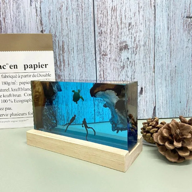 Ocean Themed Display Lamp