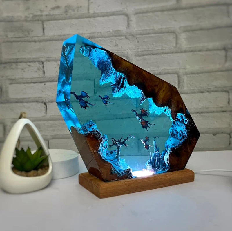 Dragon Resin Table Light