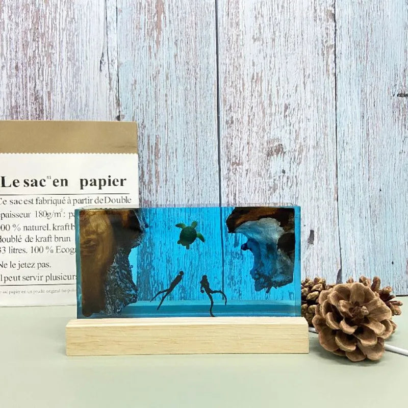 Ocean Themed Display Lamp