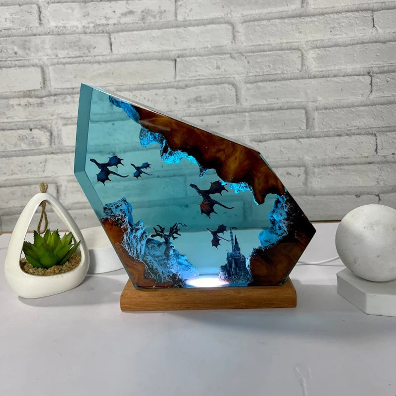 Dragon Resin Table Light