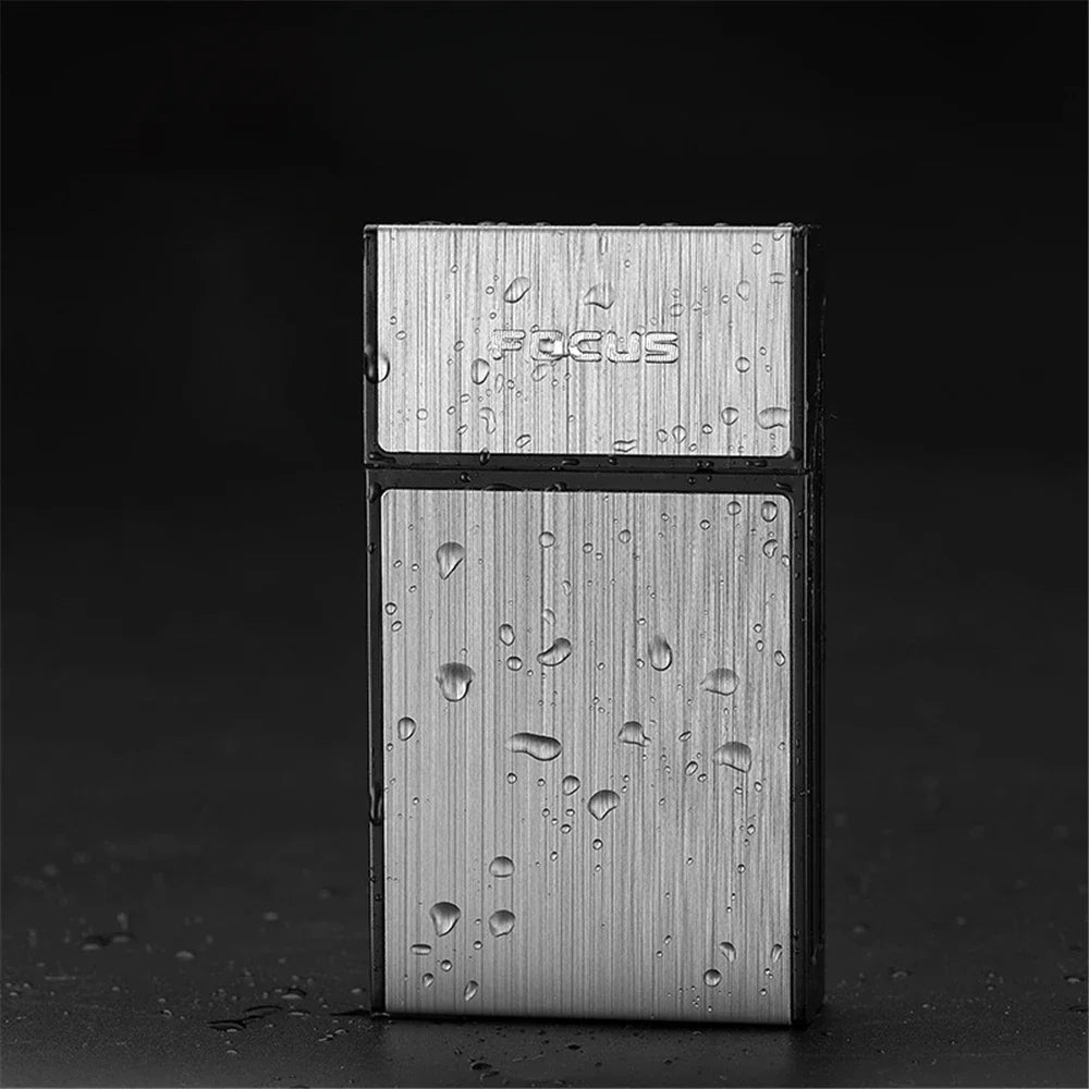 Slim Metal Portable Cigarette Case