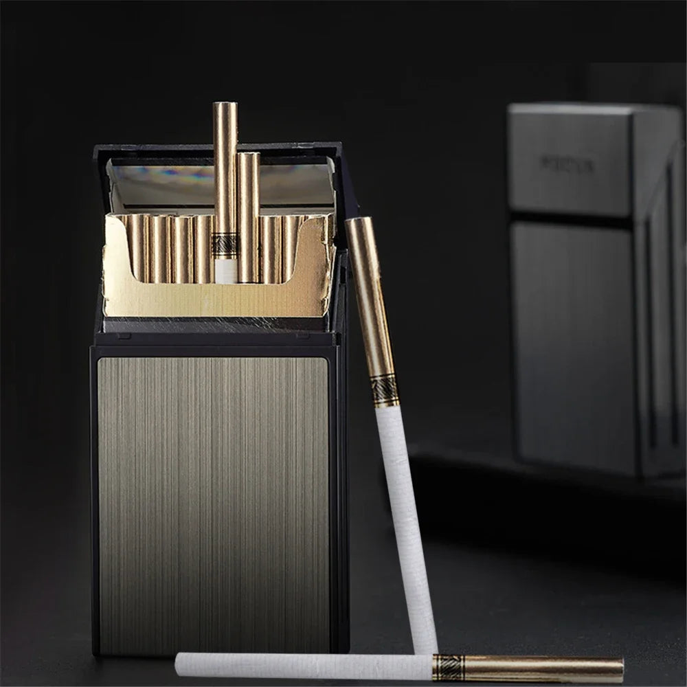 Slim Metal Portable Cigarette Case