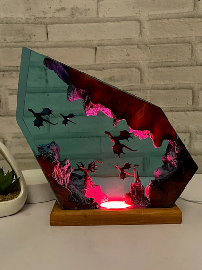 Dragon Resin Table Light