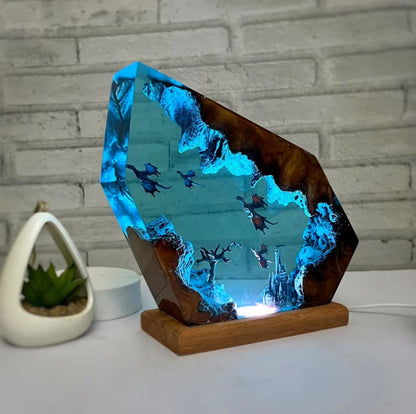 Dragon Resin Table Light