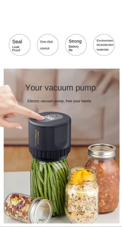 Electric Mason Jar Vacuum Sealer