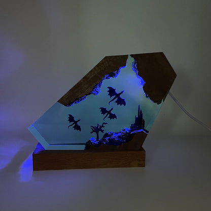 Dragon Resin Table Light