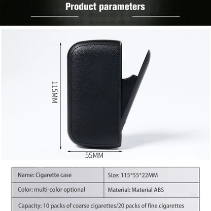 Leather Cigarette Case with Electronic Lighter
