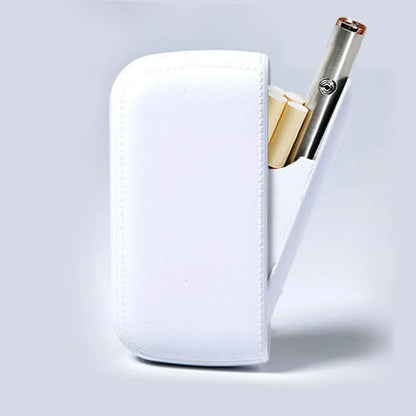 Leather Cigarette Case with Electronic Lighter