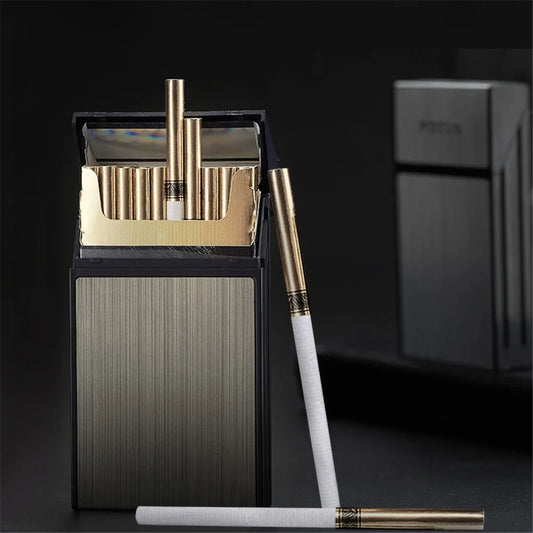 Slim Metal Portable Cigarette Case